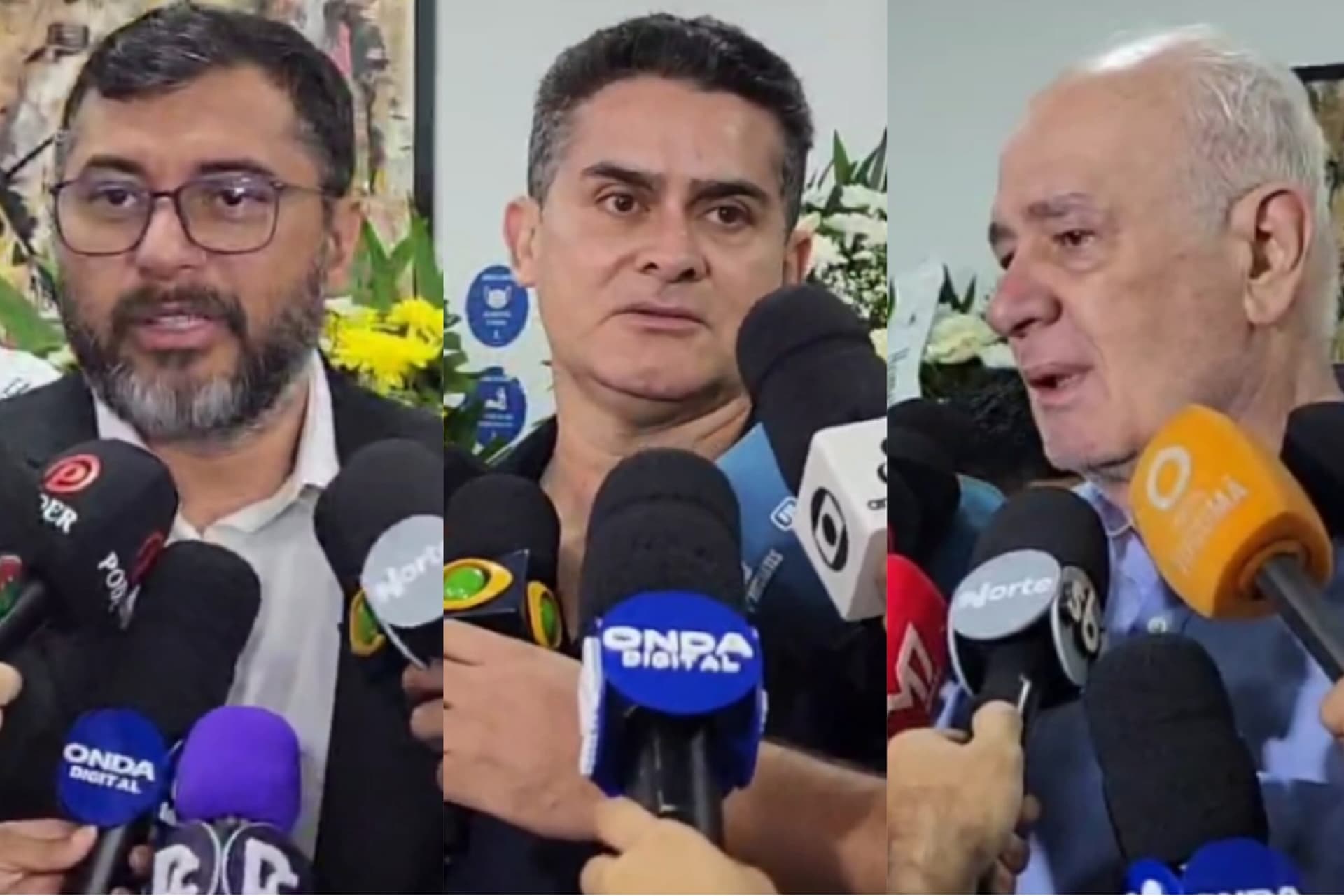 Governador, prefeito e outras personalidades políticas se reúnem na Aleam para prestar homenagens a Arthur Bisneto