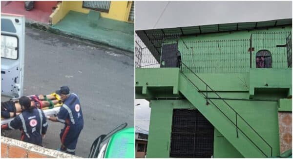 Feminicídio: Mulher é morta a facadas pelo marido que depois tenta se matar cravando uma faca na barriga em Manaus