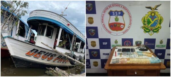 Delivery do rio: Grupo criminoso é preso por usar barco para comercializar drogas, no AM