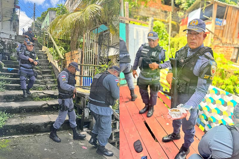 Choque de Ordem: dupla é presa com drogas no Centro de Manaus