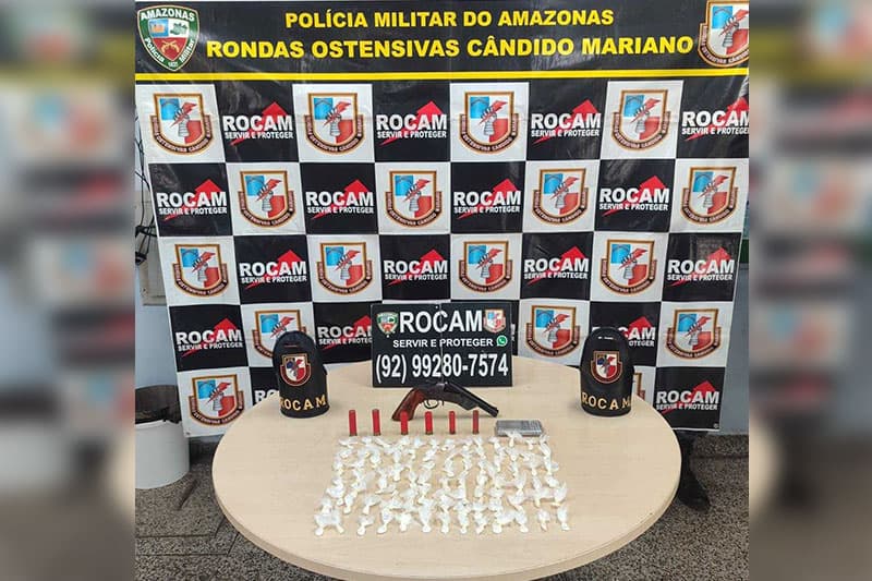 Três homens são presos com entorpecentes em zonas distintas de Manaus