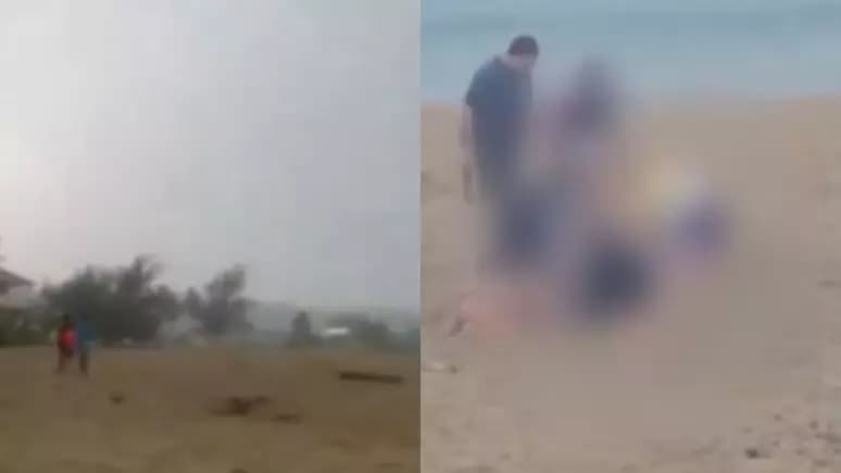 VÍDEO: Três crianças são atingidas por um raio em praia de Porto Rico