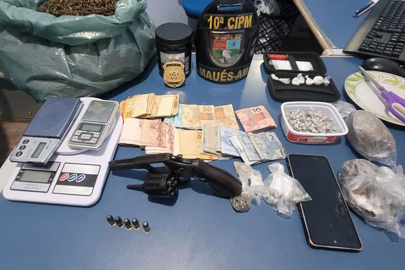 Em Maués, homem é preso por tráfico de drogas e corrupção de menores