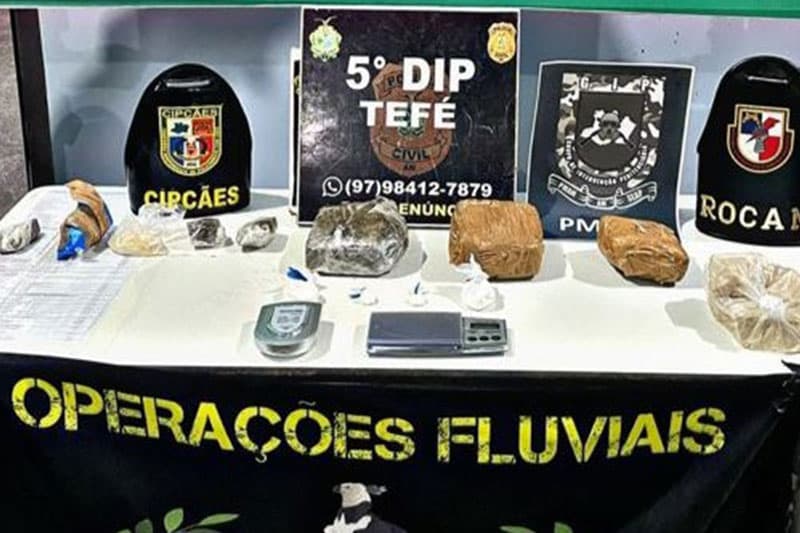 Grupo criminoso é preso durante ‘Operação Fronteira Mais’ em Tefé, AM