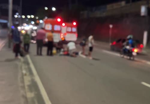 Duas pessoas ficam feridas após serem empurradas de moto por homem embriagado em Manaus