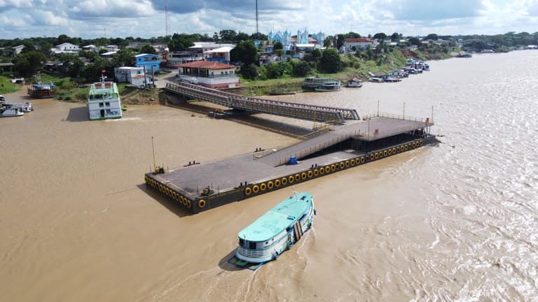 DNIT realiza obras emergenciais no Porto de Borba, no Amazonas