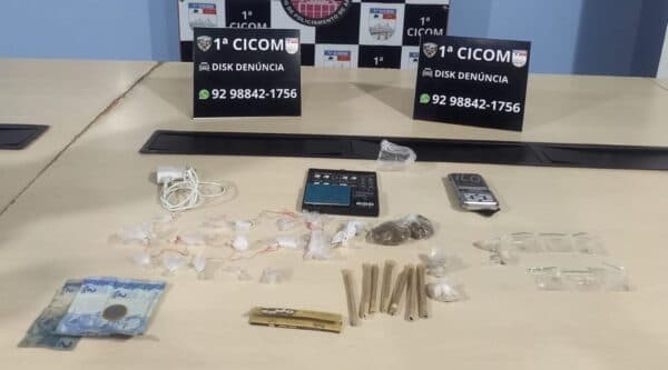 Dupla é presa por tráfico de drogas na zona Sul de Manaus