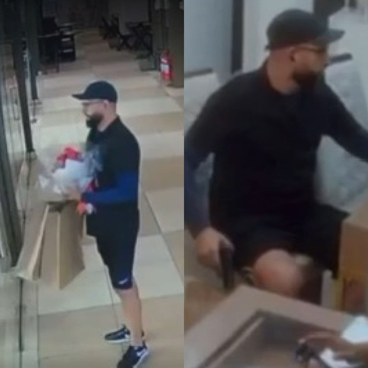 VÍDEO: Com buquê, homem finge ser cliente e rouba joalheria no ES