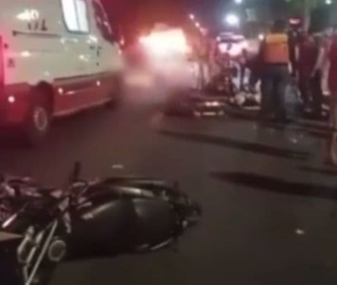 VÍDEO: Mulher morre ao ser arremessada durante acidente de moto na Avenida das Torres