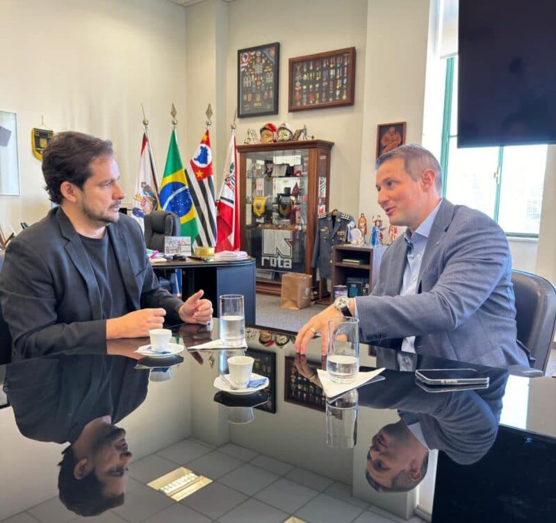 Alberto Neto faz “consultoria” sobre segurança pública com secretário de São Paulo