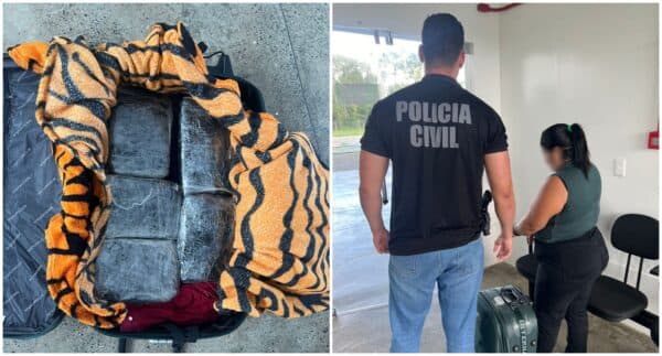 Mulher é presa tentando embarcar com droga avaliada em R$ 120 mil, no AM