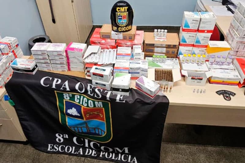 PM apreende cetamina e outros medicamentos de uso animal e humano em Manaus