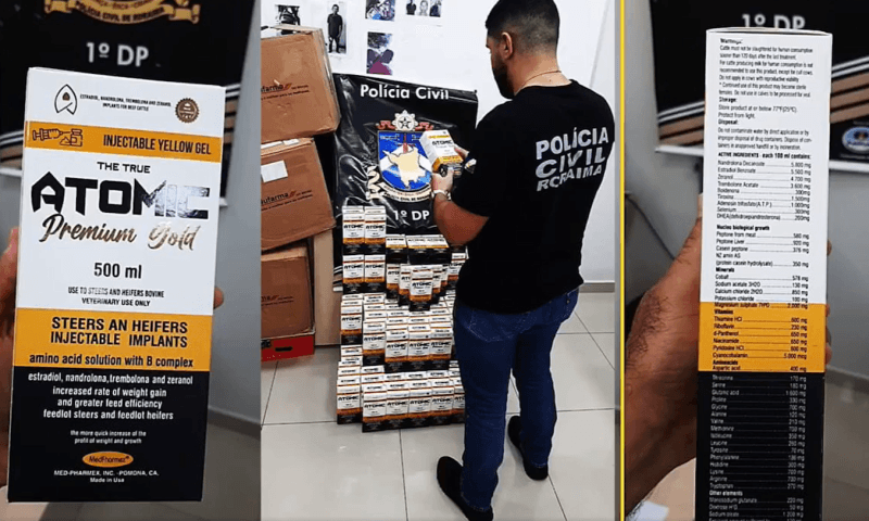Em RR, polícia apreende 144 embalagens de anabolizantes que seriam comercializados na Venezuela