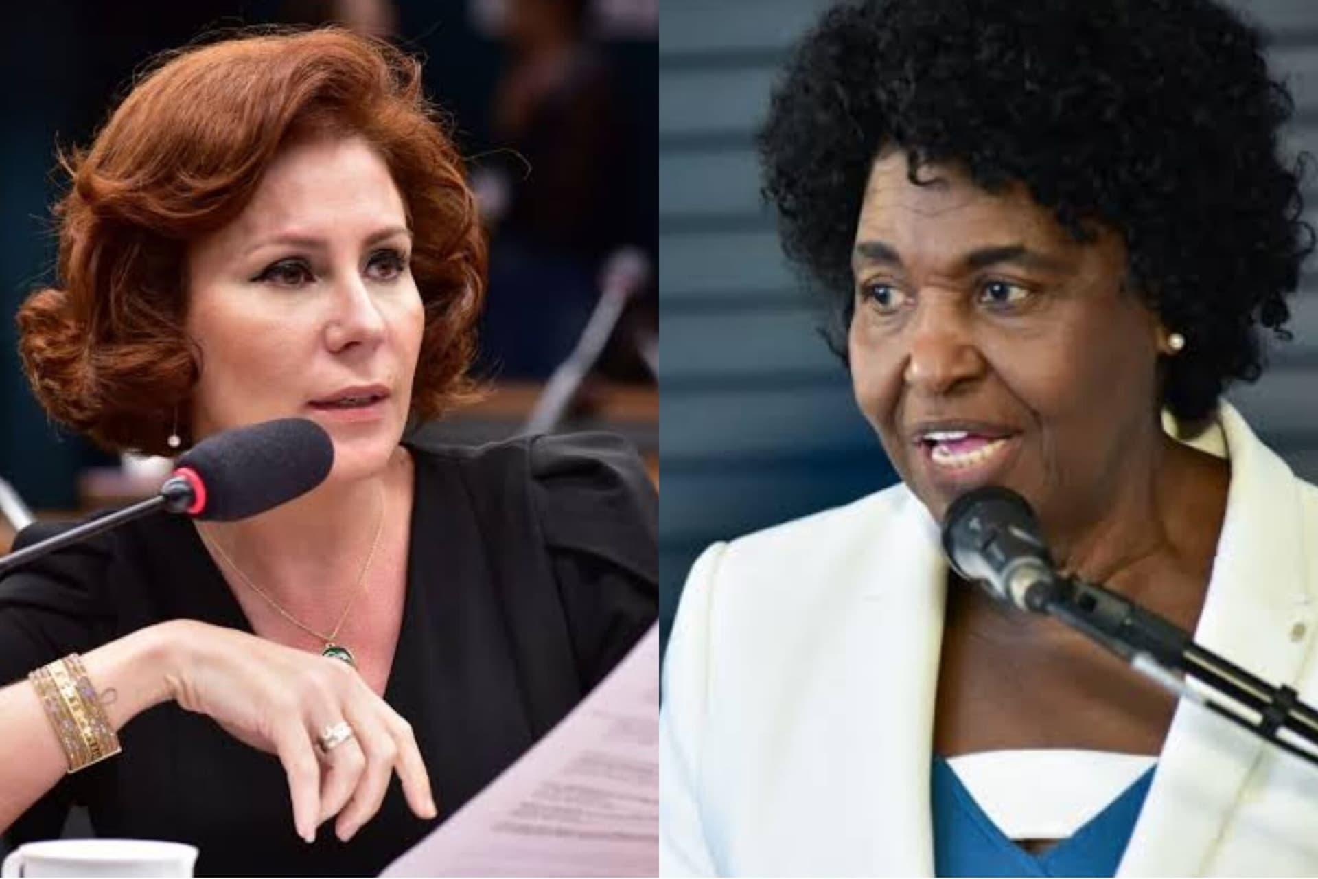 Carla Zambelli pede desculpas pessoalmente a Benedita da Silva por comentário polêmico