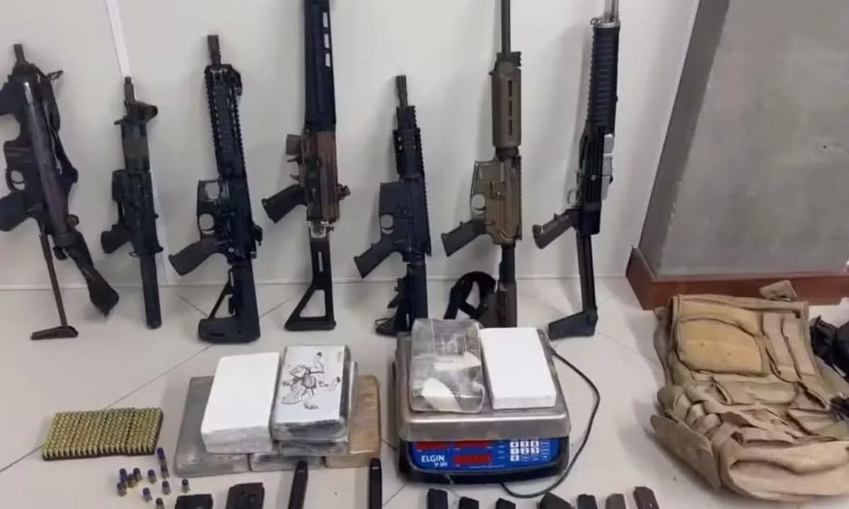 VÍDEO: Fuzis, metralhadora e mais de mil munições são descobertos na maior apreensão de armas na Bahia