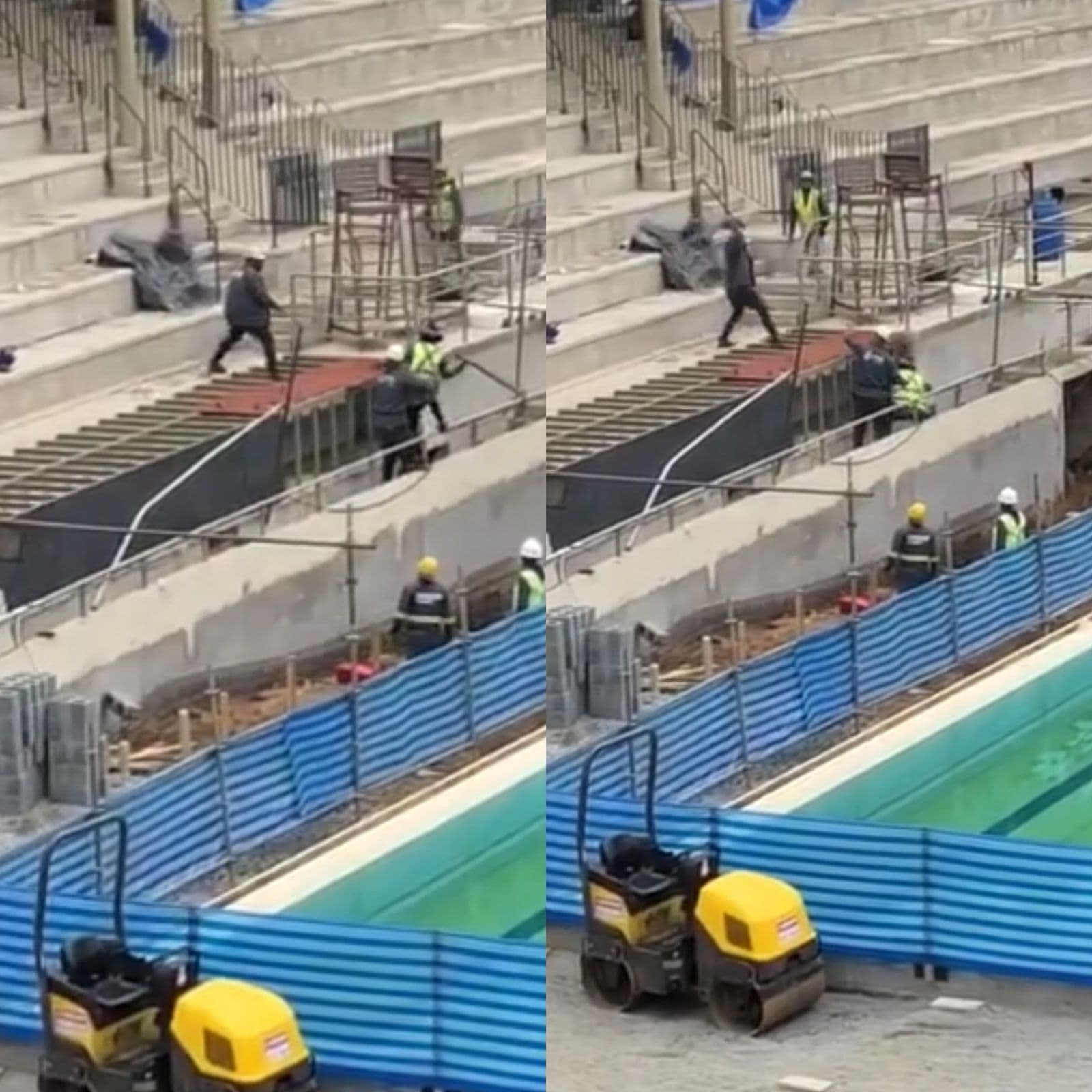 VÍDEO: Operários são flagrados brigando com pedaços de madeira nas obras do estádio do Pacaembu