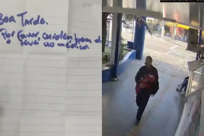 VÍDEO: Mulher abandona bebê em hospital de SP; “cuidem bem dele”
