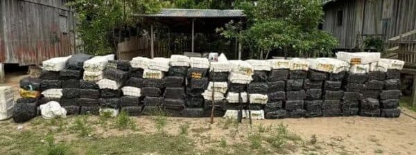 PF apreende cerca de 4 toneladas de cocaína na fronteira do Brasil com a Colômbia