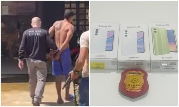 Bandido escala muro de supermercado e furta celulares, em Eirunepé