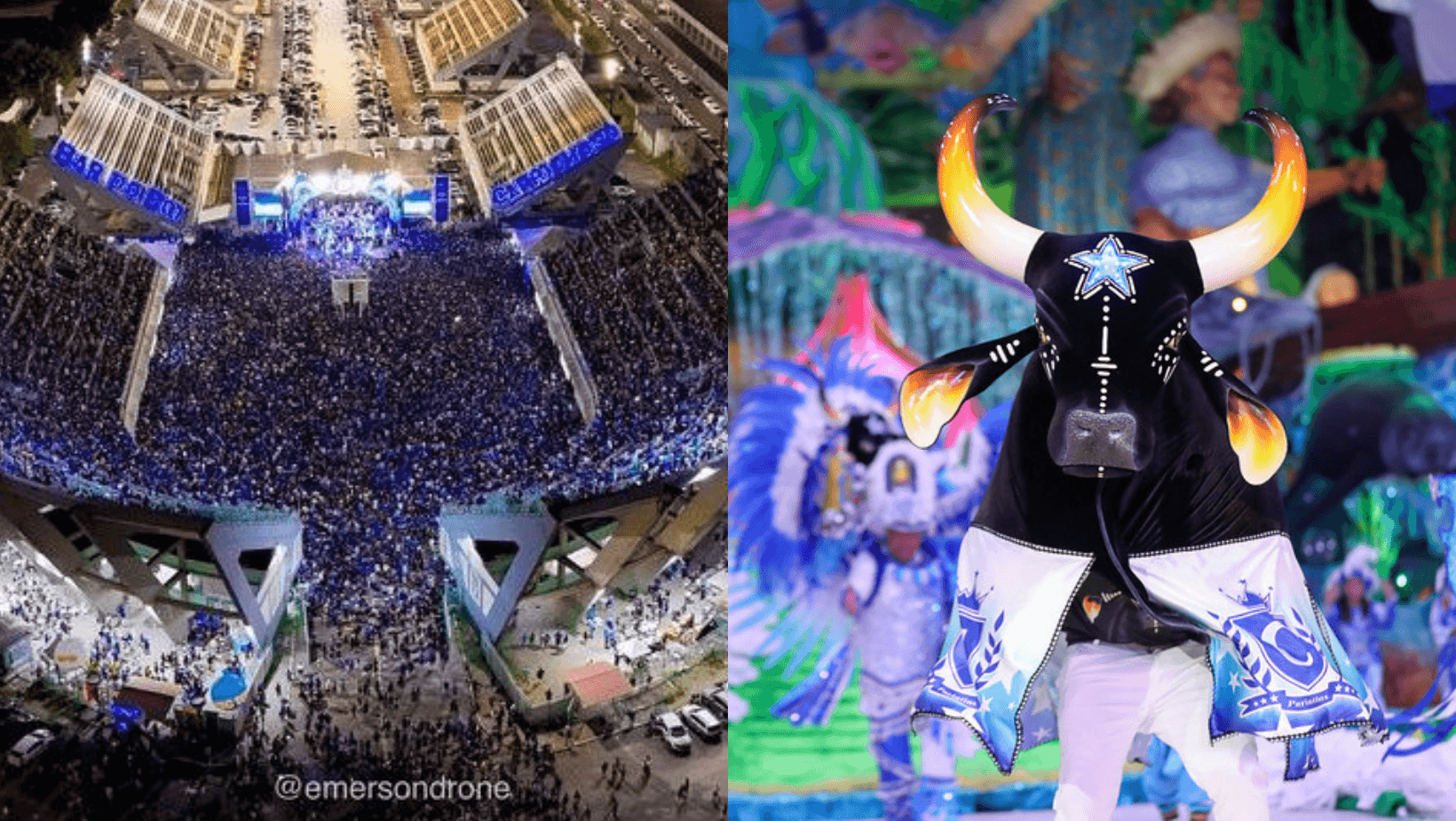 Festa da Vitória: Boi Caprichoso celebra tricampeonato com sambódromo lotado em Manaus