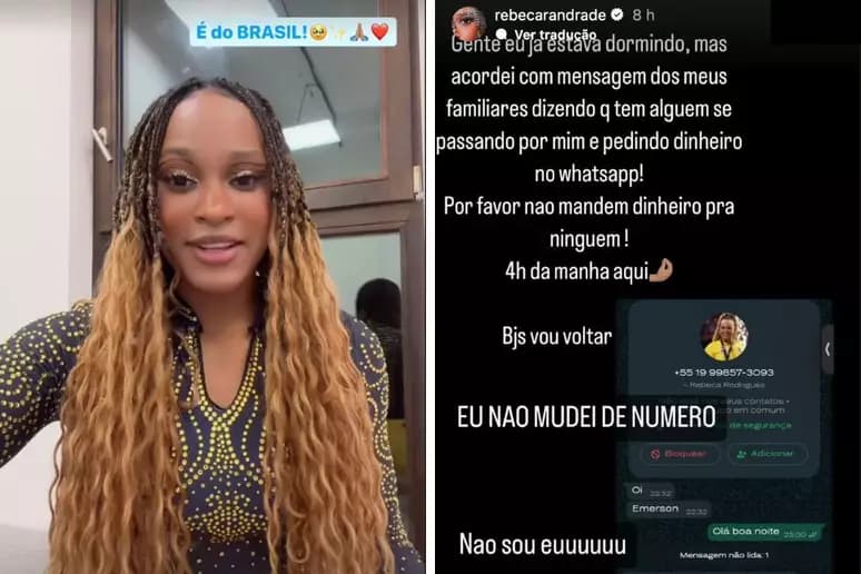 Ginasta Rebeca Andrade expõe golpe de WhatsApp; entenda