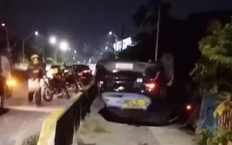 VÍDEO: Motorista capota carro em grave acidente na Avenida das Torres