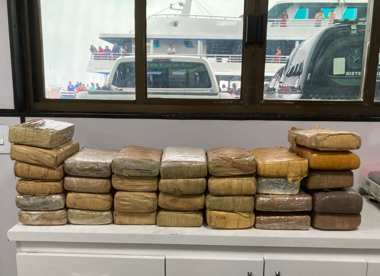 Cadela Havana, da PMAM, localiza mais de 30 quilos de maconha em embarcação