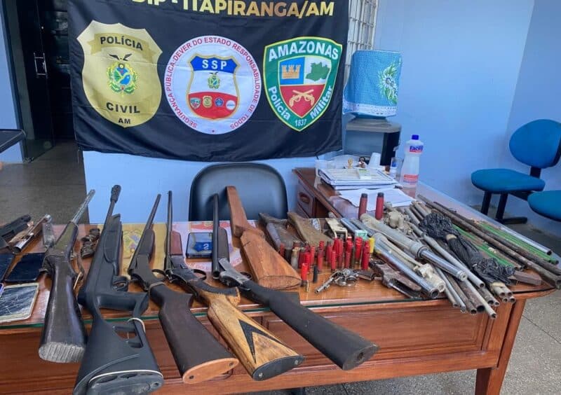 Operação ‘No Fire’ prende armeiros envolvidos com organização criminosa em Itapiranga