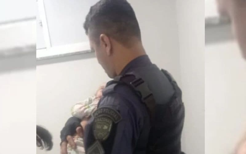 Policiais militares salvam bebê de 1 ano que estava sem sinais vitais em Manaus