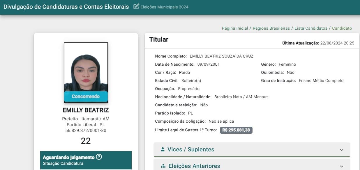 Diretório do PL no AM cancela convenção em Itamarati que oficializou candidata a prefeita foragida da Justiça
