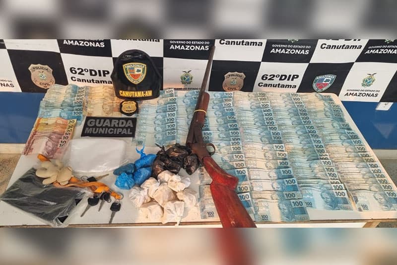 Trio é preso tráfico de drogas e associação para o tráfico em Canutama