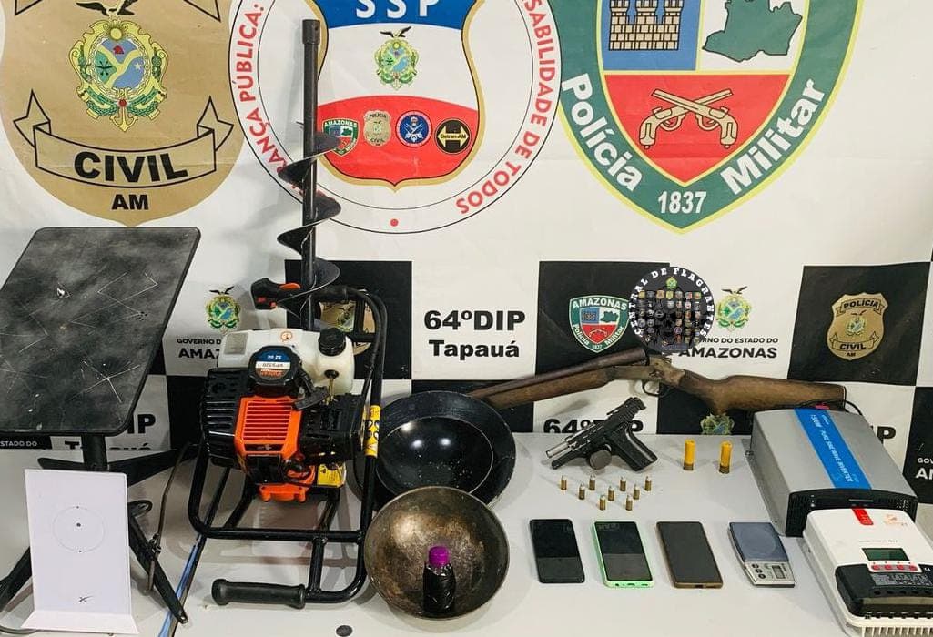 Operação desarticula grupo de garimpeiros ilegais em Tapauá