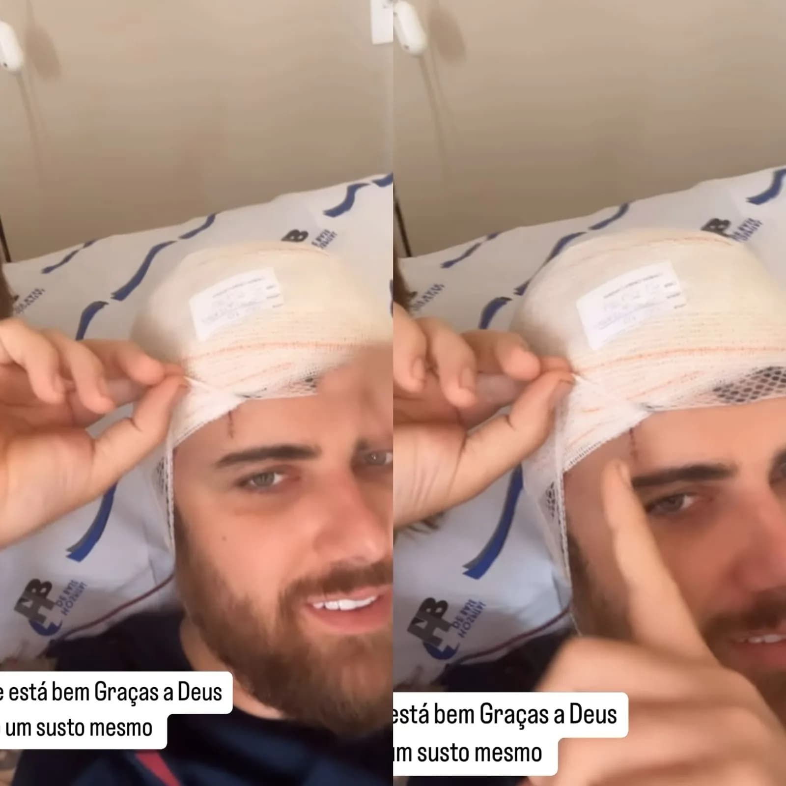 Zé Neto sofre acidente em Minas Gerais e leva pontos na cabeça