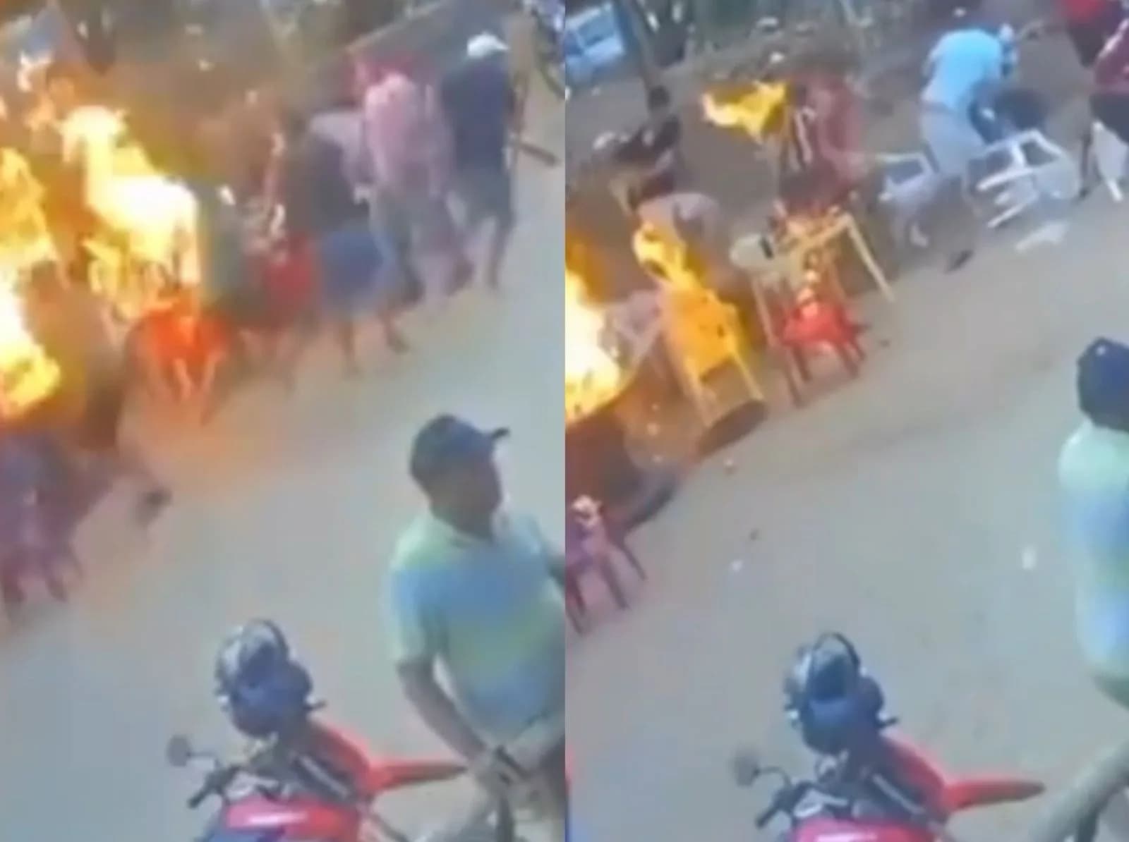 VÍDEO: Churrasqueira explode em festa e deixa sete feridos no ES