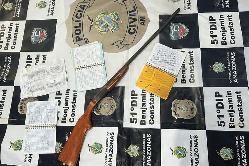‘Bolinho’ é preso portando espingarda em Benjamin Constant