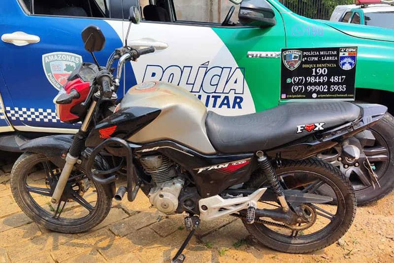 Em Lábrea, homem é preso conduzindo motocicleta roubada e adulterada