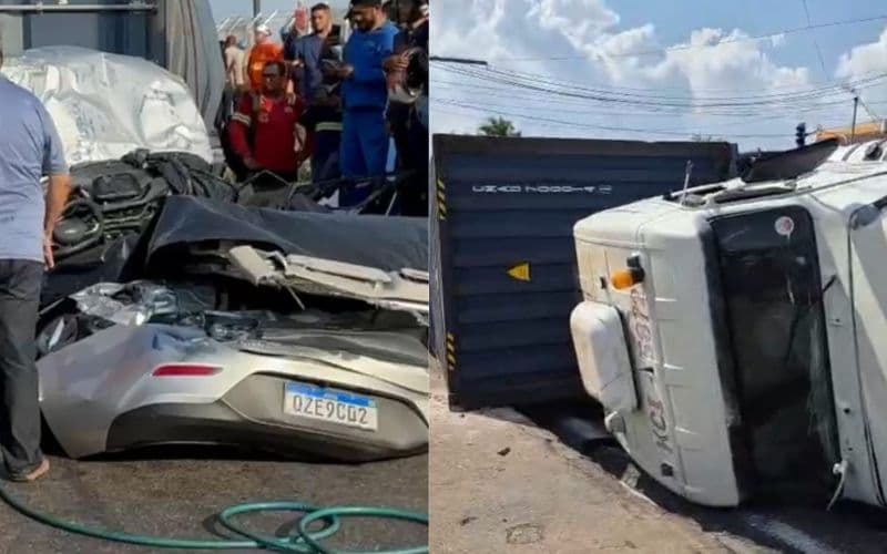 Acidente entre carreta e veículo de passeio provoca mudanças no trânsito, diz IMMU