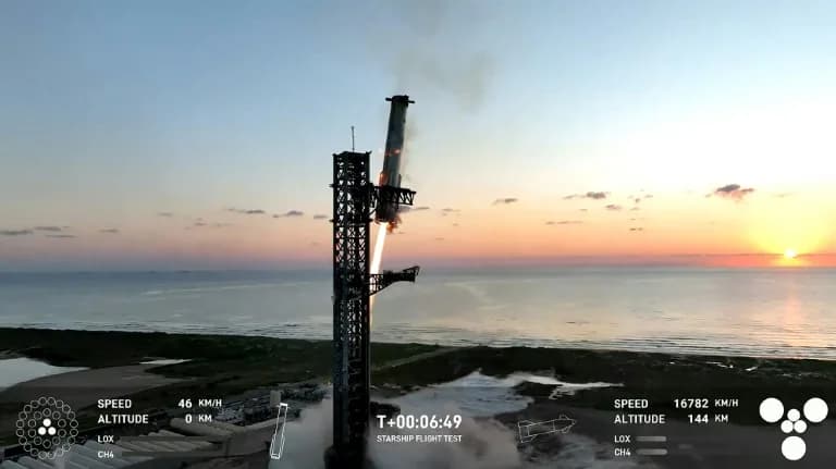 VÍDEO: SpaceX faz manobra inédita de retorno com propulsor de foguete Starship