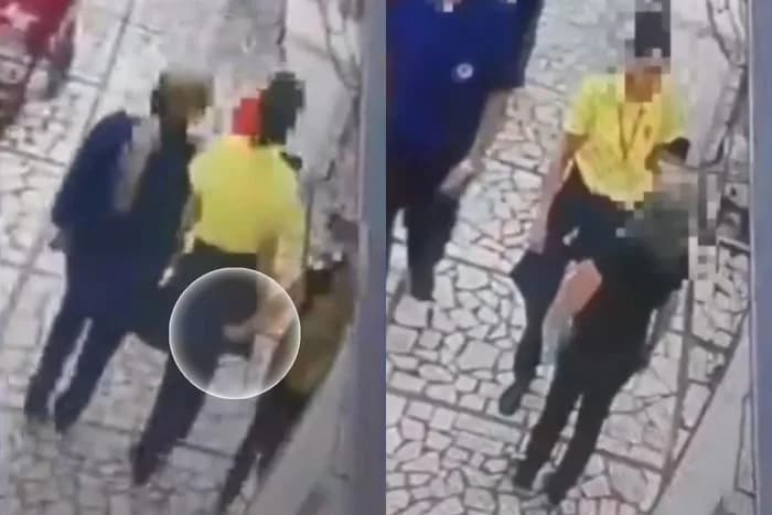 VÍDEO: Idosa de 80 anos é presa em SP após dar tapa na bunda de caixa de mercado