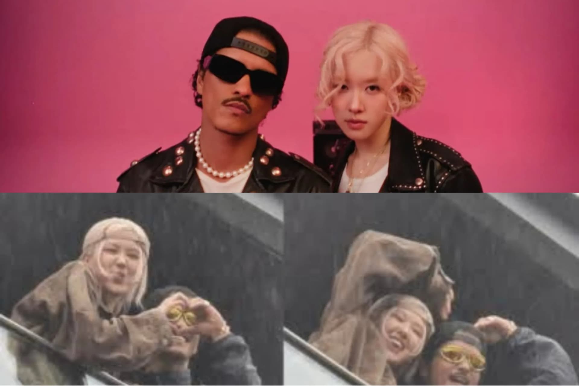 Bruno Mars e Rosé, do Blackpink, dançam em sacada de hotel no RJ e agitam fãs; veja