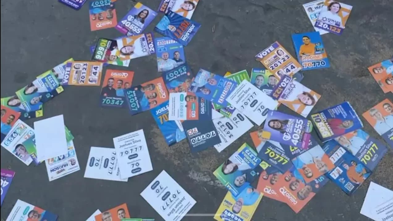 MP Eleitoral processa mais de 100 candidatos do Amazonas por “derrame de santinhos” em ruas