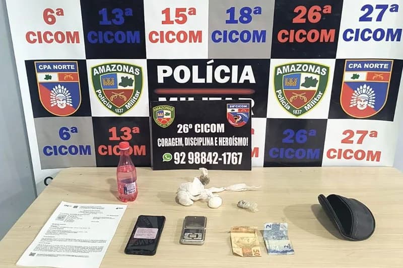 Preso com drogas em Manaus, foragido da Justiça confessa ser assassino de cabo da PM