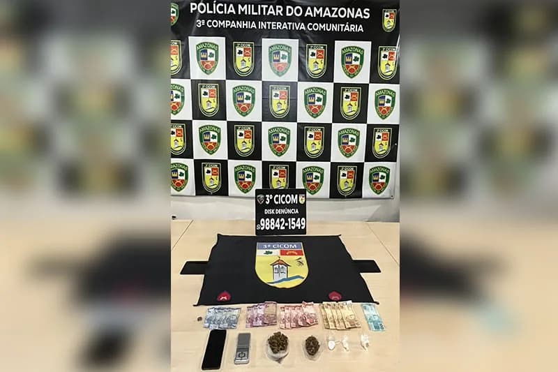 Polícia desmonta ‘bocada’ e prende dupla com drogas no bairro Japiim, em Manaus
