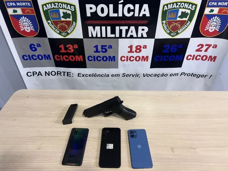 Polícia rastreia GPS de celular e captura assaltantes no Novo Aleixo