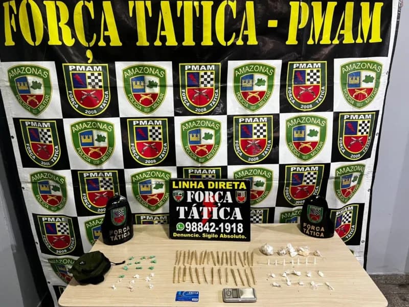 Em Manaus, cinco pessoas são presas com mais de 300 porções de drogas