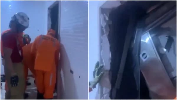 VÍDEO: Trabalhadores morrem após elevador cair de sexto andar de prédio de luxo, em Salvador