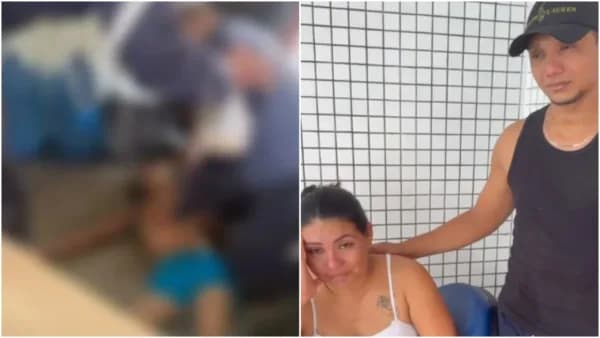 VÍDEO: Emocionados, pais agradecem policiais que salvaram menina afogada: “Eles foram anjos”