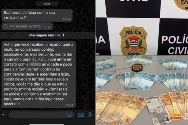 Jovem demitido é acusado de extorquir R$ 20 mil do ex-patrão com quem teve caso amoroso
