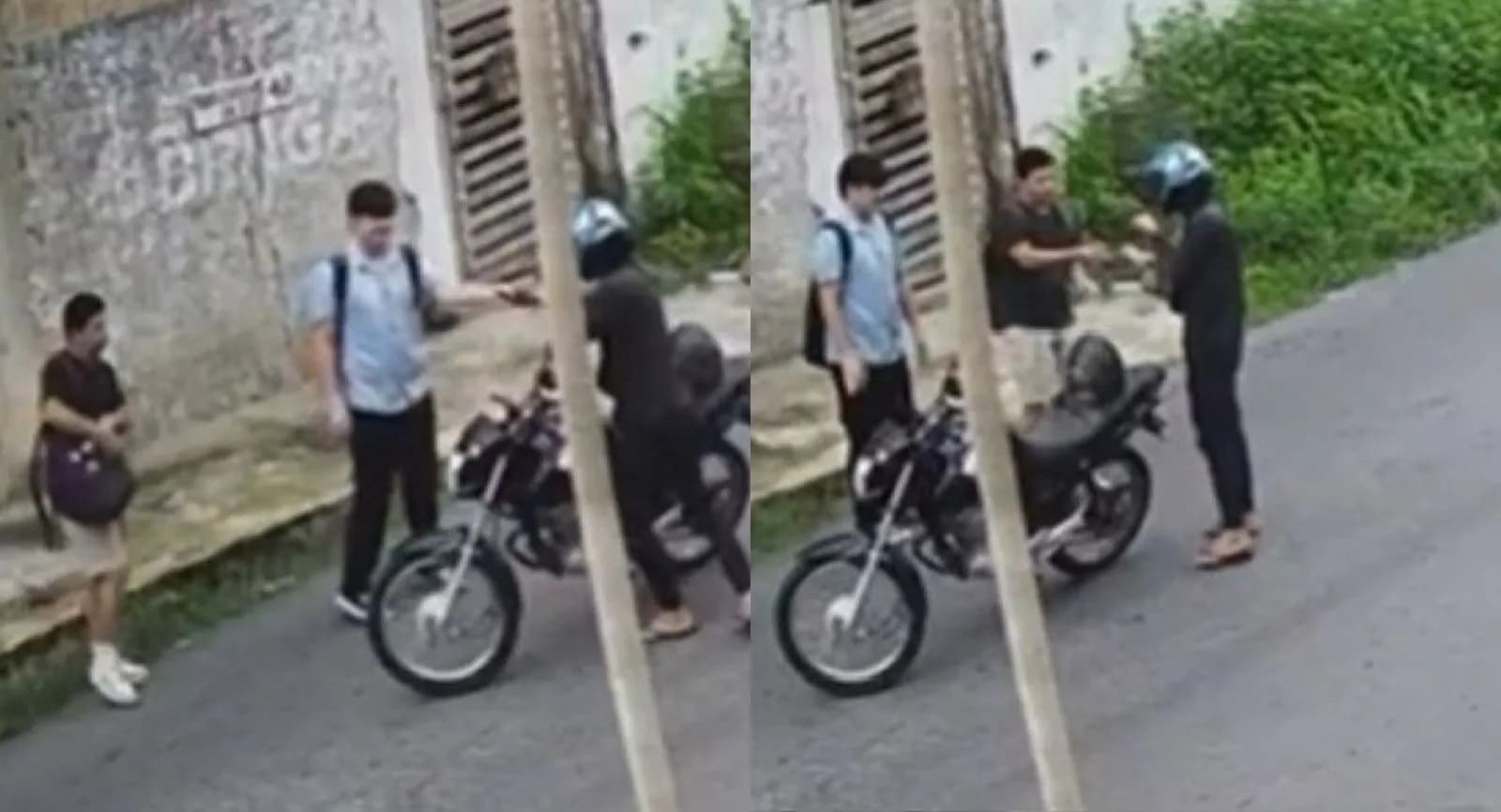 VÍDEO: Criminoso armado rouba jovens e exige senhas de celulares em Manaus