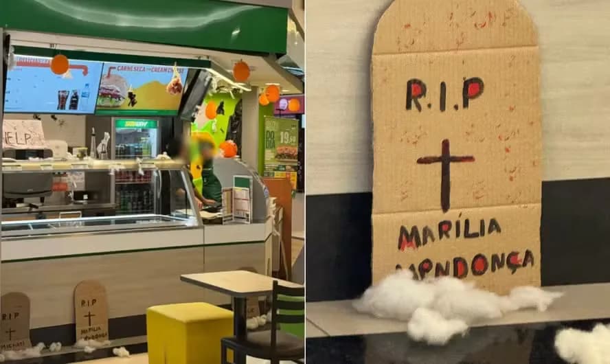 Família de Marília Mendonça processa rede de fast-food em Manaus por decoração de Halloween